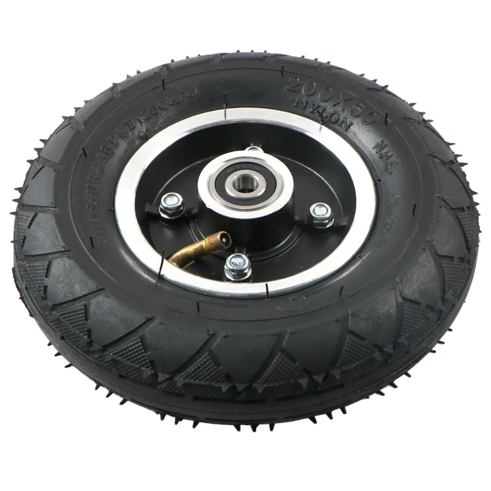 

Шина для электрического скутера 200 мм со ступицей колеса 8 дюймов, накачка шин для скутера, электромобиль, колесо из алюминиевого сплава, пневматическая шина