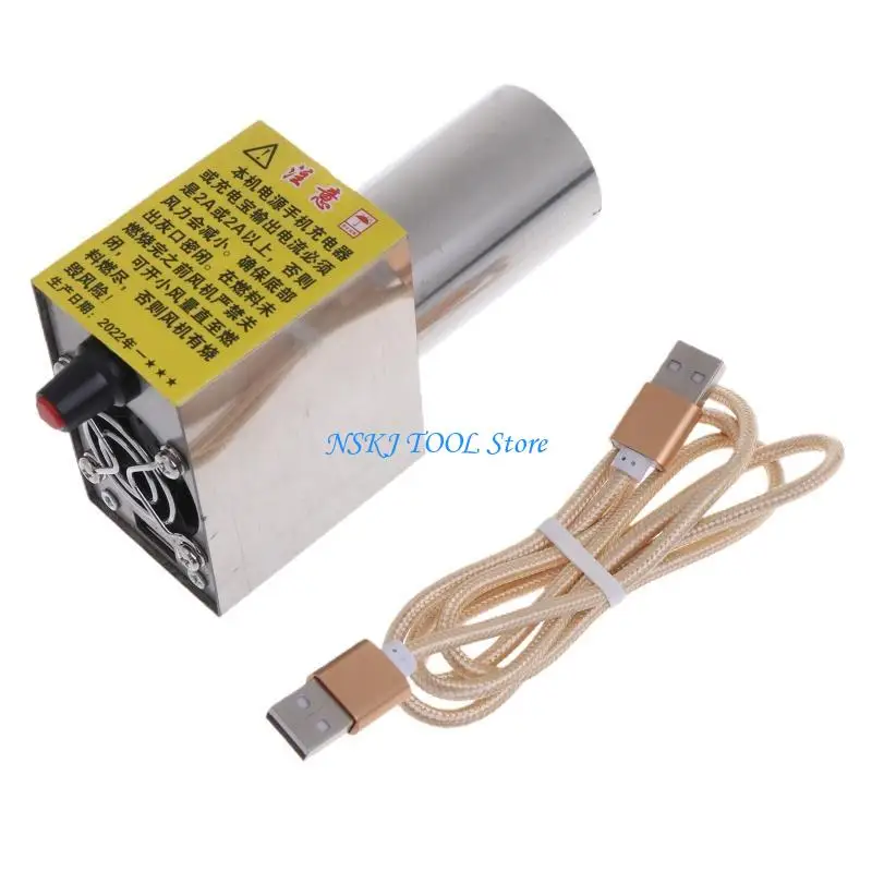 

L8RC BBQ вентилятор USB 5V Портативная воздушная воздуходувка барбекю для наружного барбекю Огня рев.
