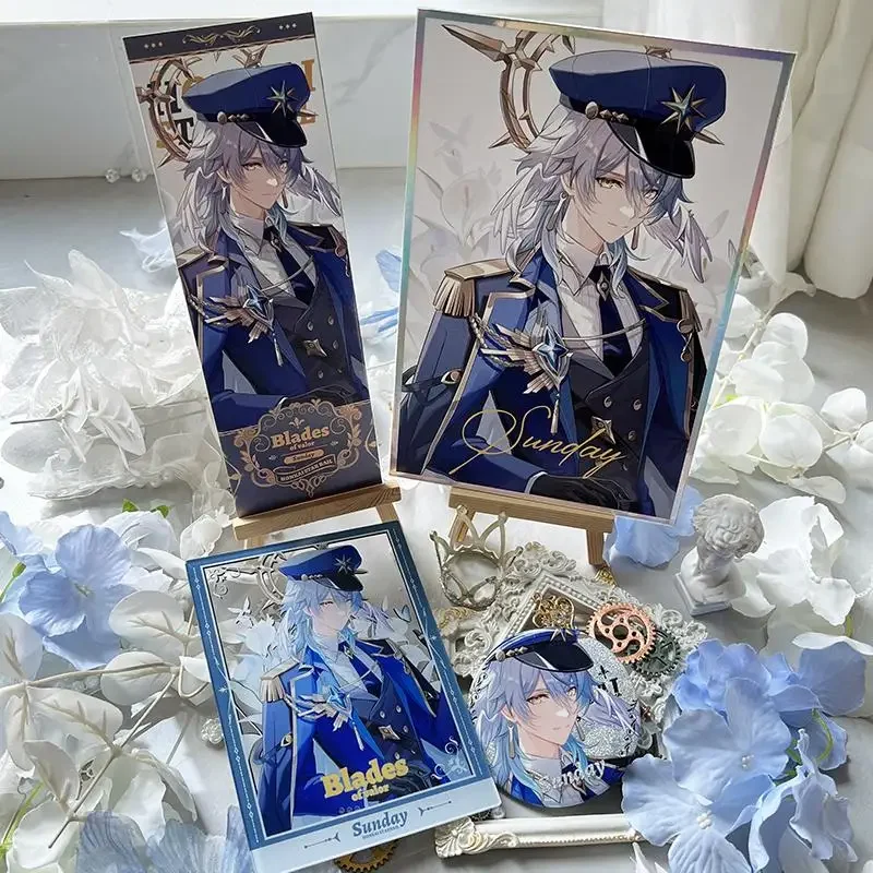 

Игра Honkai: Star Rail ambitus Sunday Aventurine Dan Heng коллеги: цветная бумага.акрил через открытку.значок.лазерный билет