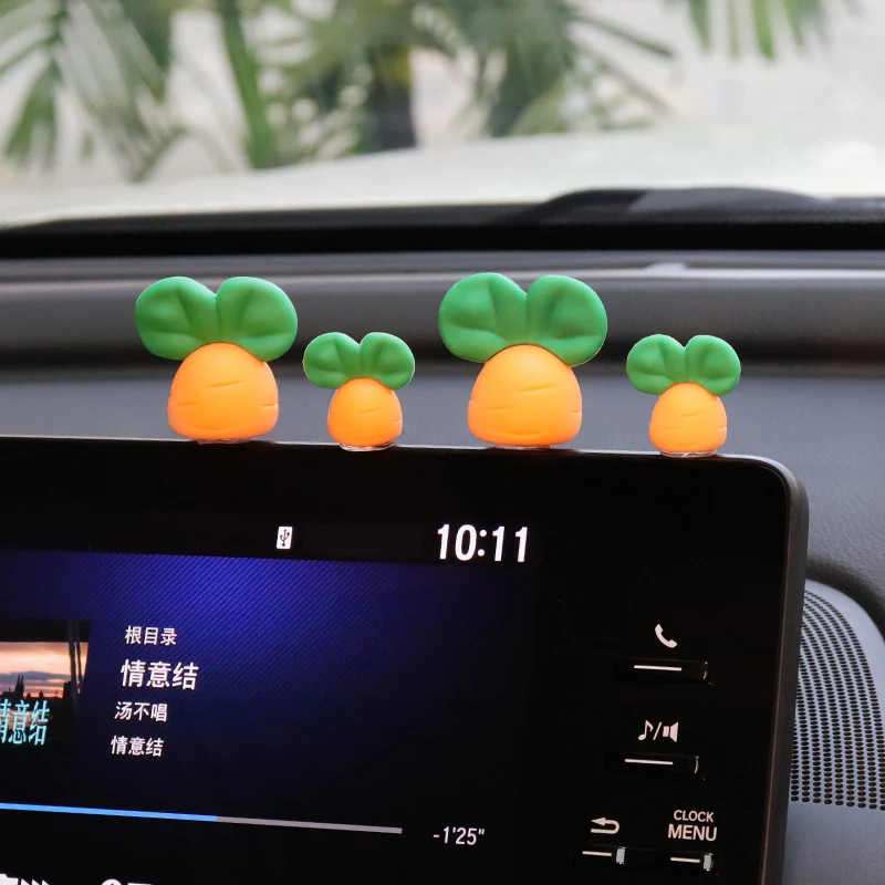 

Car ornaments cute doll accessories soft carrot bunny car center console decoration online celebrity