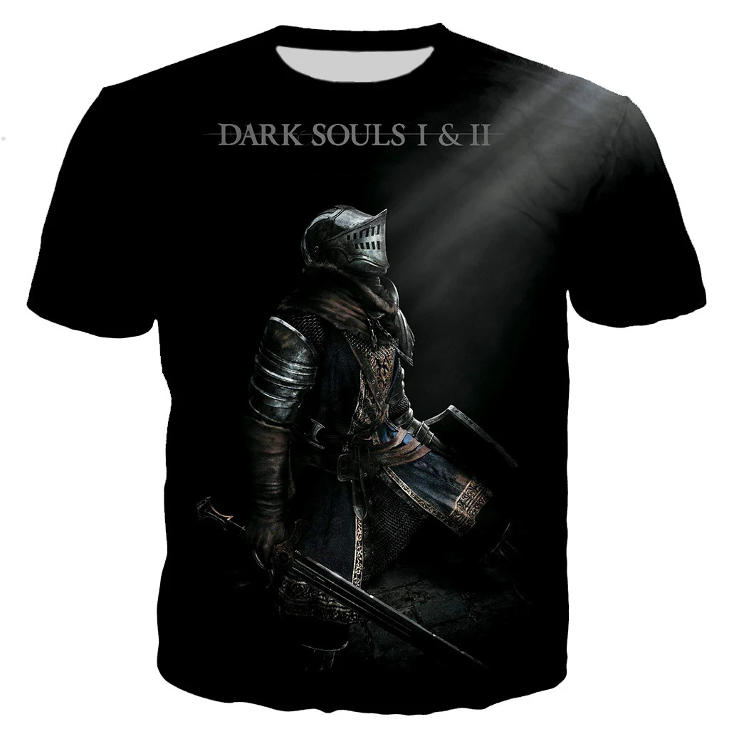 New Dark Souls T-Shirts Game 3D Print Streetwear Men Women Casual Fashion Oversized Short Sleeve T Shirt Kids Tees Tops Clothing