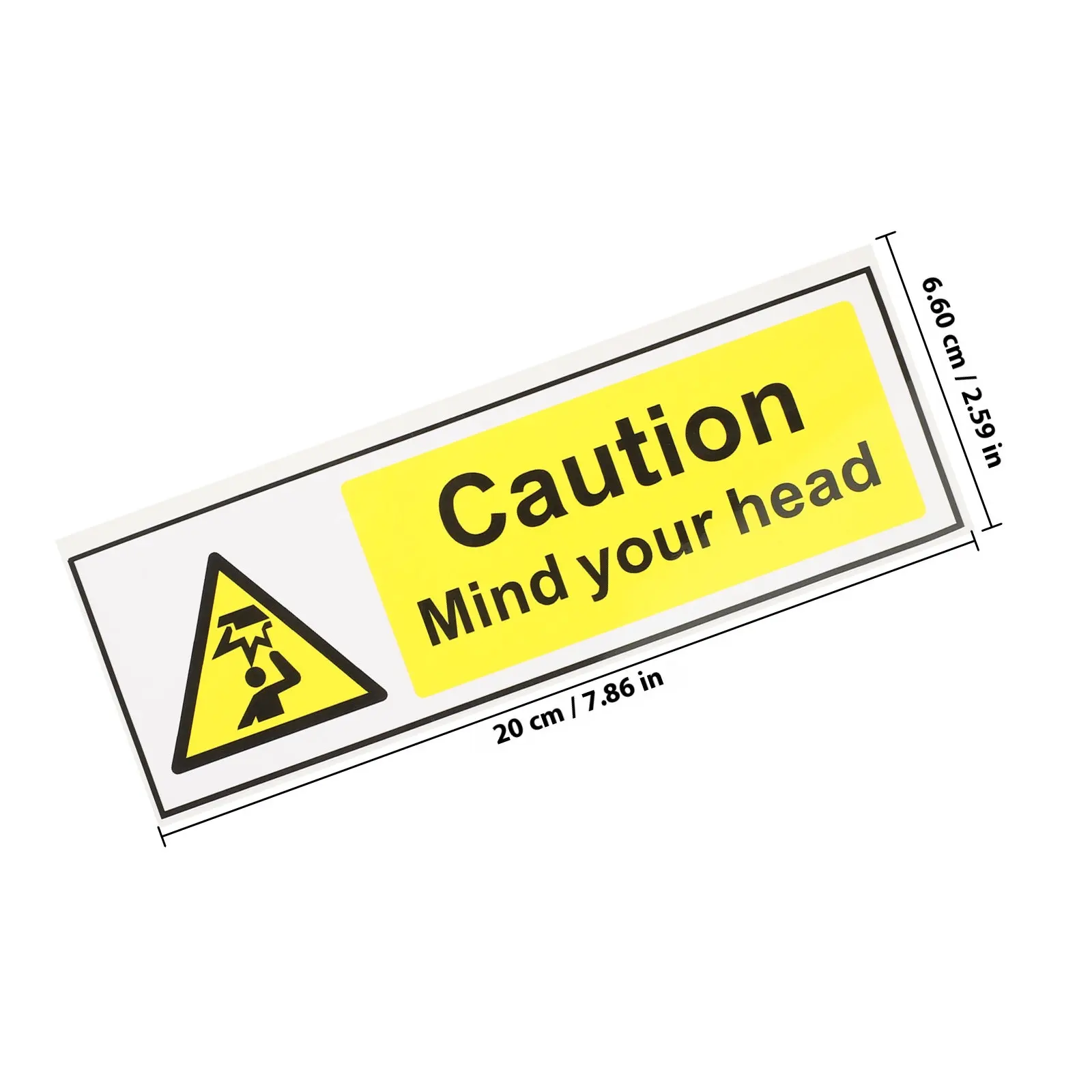 Low Ceiling Warning Sticker Watch Your Head Sign Self Adhesive Caution Safety Label Decal Signs Watch Your Head Sign