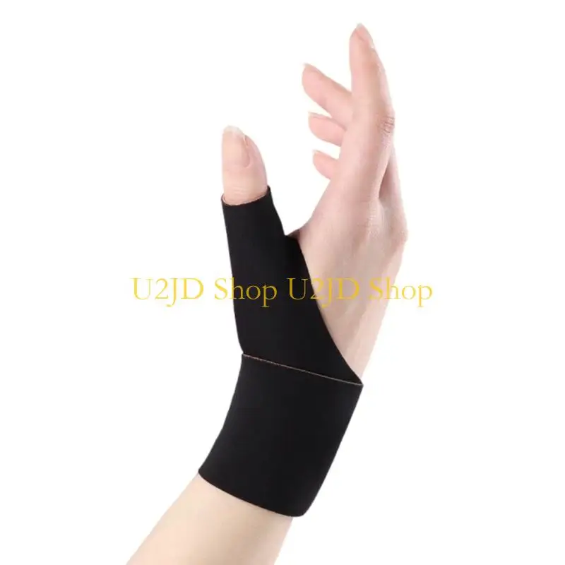 U2JD Invisible Lightweighted Nylon Thumb Wrist Protector For Long Wear During Typing