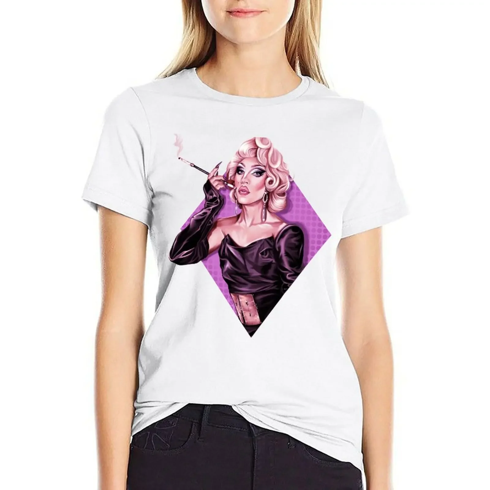 

Vivian Vanderpuss - Canada’s Drag Race Season 3 T-shirt Short sleeve tee korean fashion korean Women's clothes