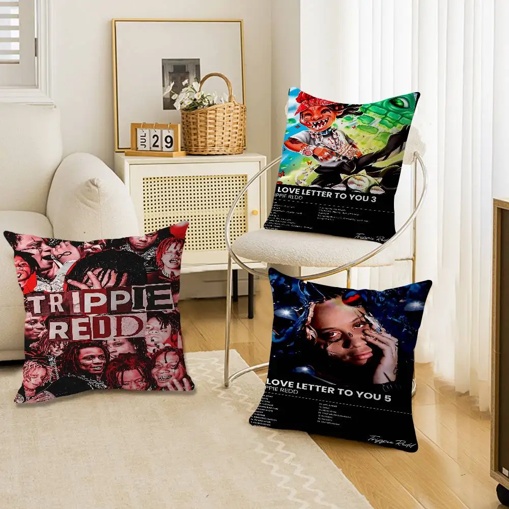 Trippie Rapper Singer Redd Lucky Dragon pillow cover sofa cushion cover home room decoration children gift