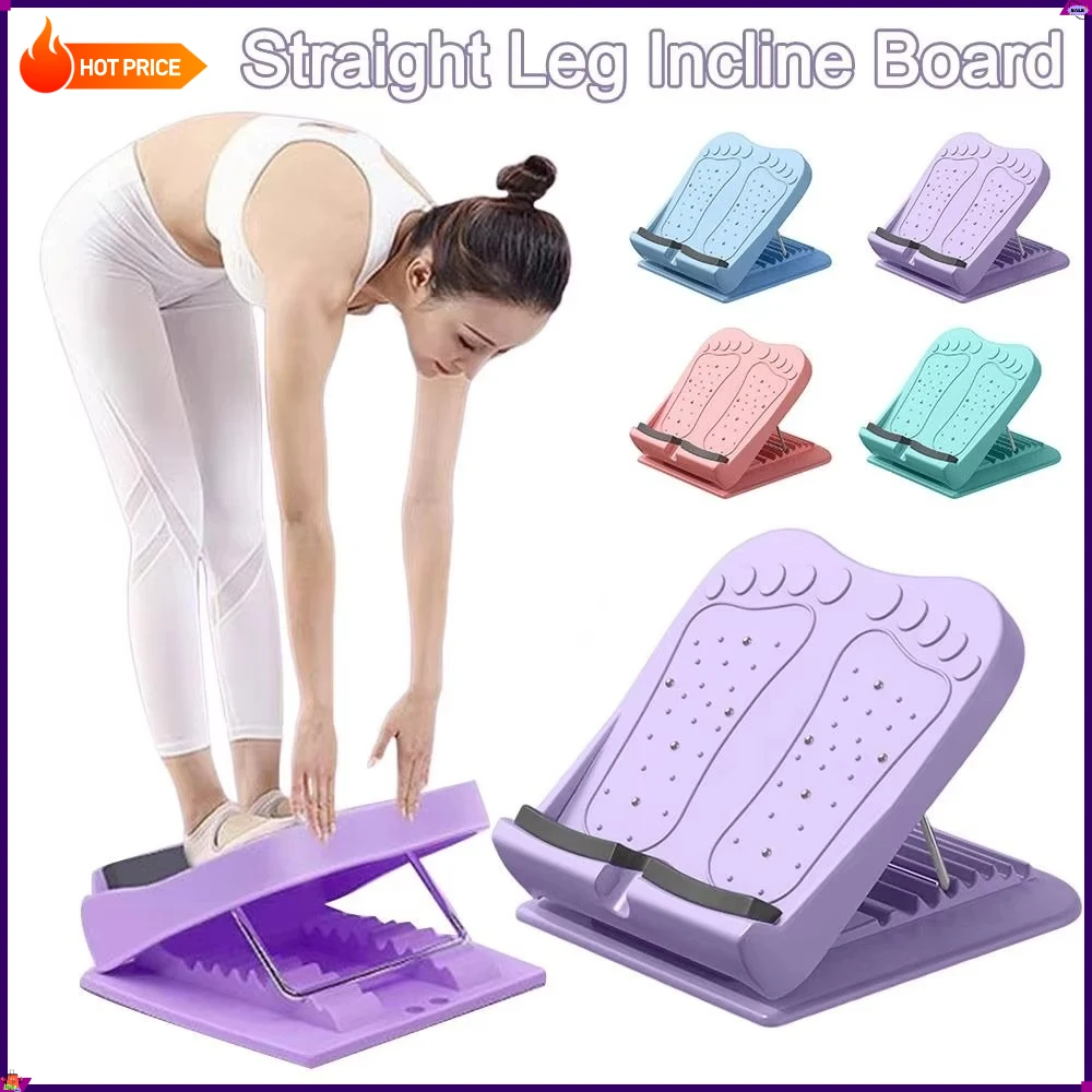Adjustable Incline Stretching Board Foldable Magnet Calf Massage Board Straight Leg Leg Shaping Home Fitness Equipment