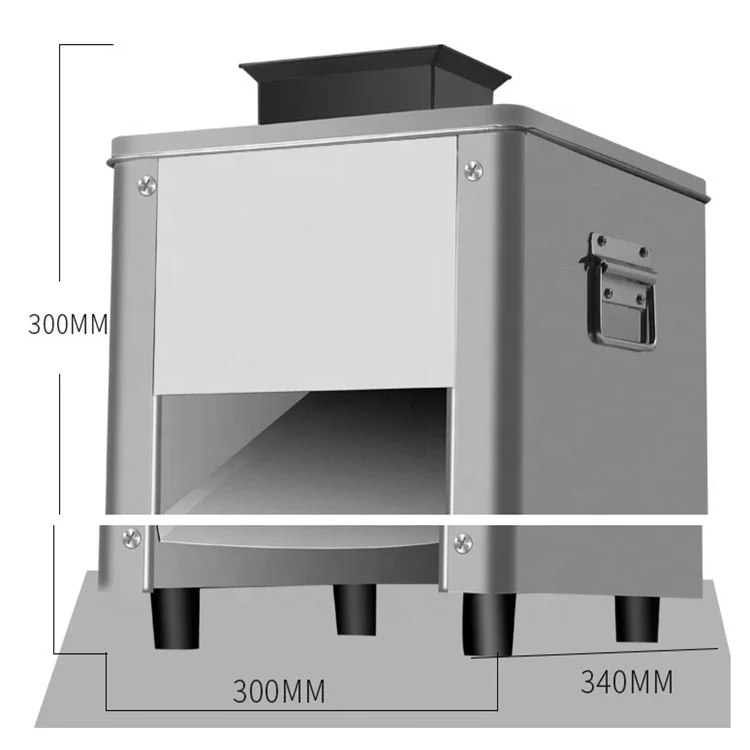 

Chicken Dicing Machine Italian Luxury Auto Meat Slicer with Stand