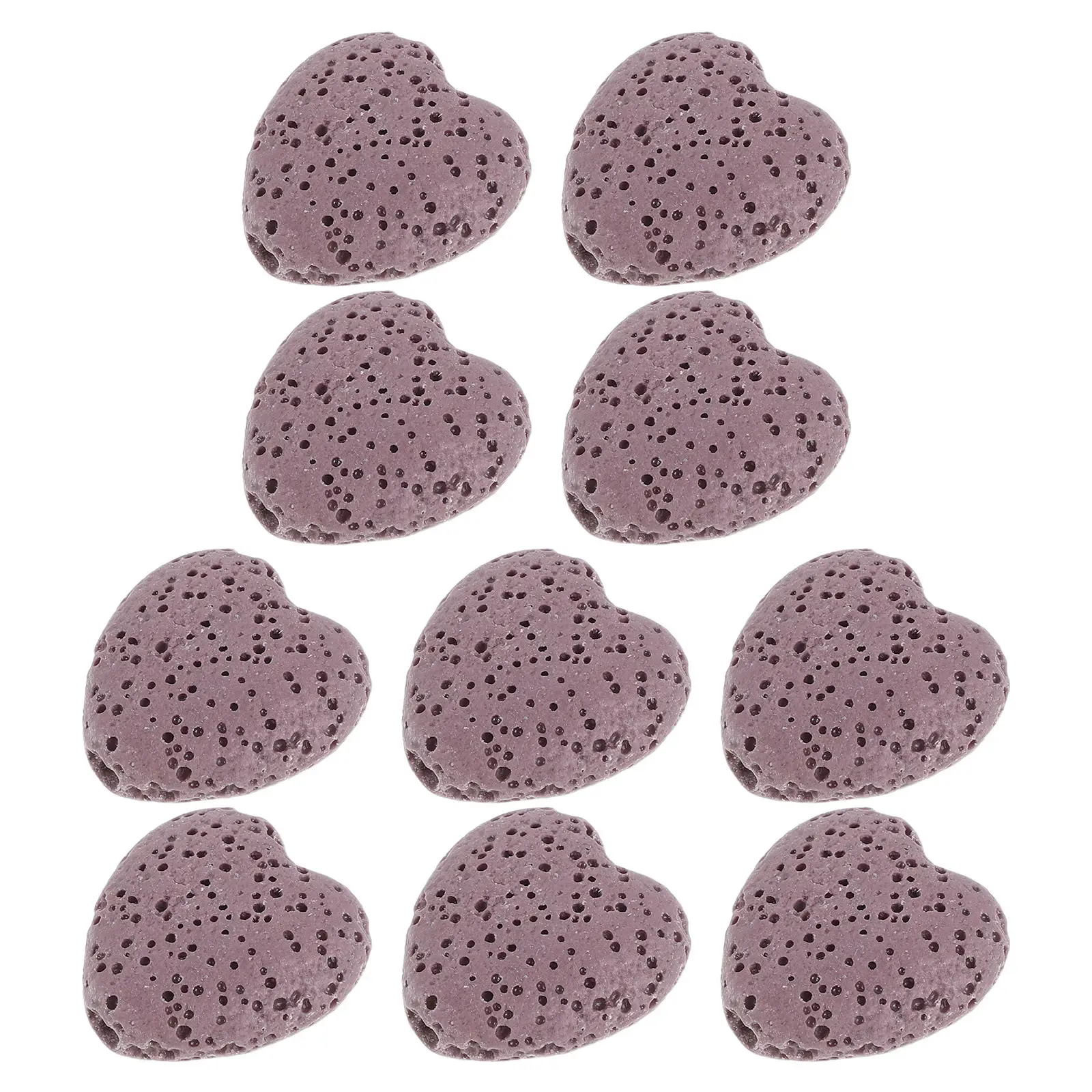 

10Pcs Passive Essential Oil Diffuser Stones Volcanic Rock Aromatherapy Heart Shape Stone Diffusers Home Fragrance Bedroom Office