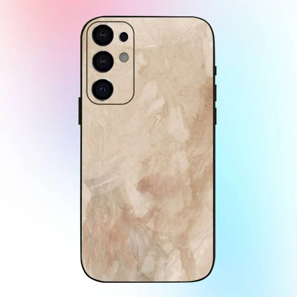 حافظة هاتف بنية بيضاء مرقطة لهاتف سامسونج S25، S24، S21، S22، S23، S30، Ultra، S20، Plus، Fe، Lite، Note، 10,9,5G غطاء أسود