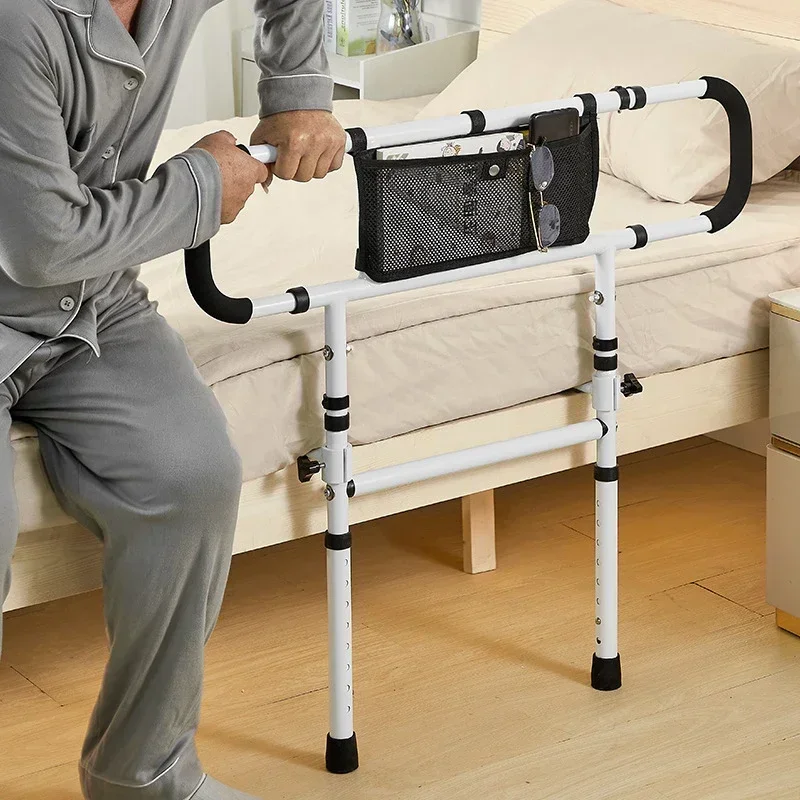 Disabled Handicap Elderly Seniors Lightweight Safety Width Motion Light Height Adjustable Bed Guard Rail Bed Guard Built In