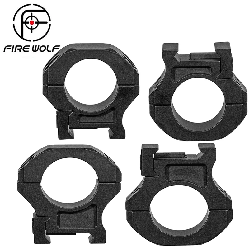 

FIRE WOLF 7075 Aluminum Alloy 25.4mm High/lLow Profile Riflescope Rifle Scope Picatinny Mount Ring Bracket 21mm Mount