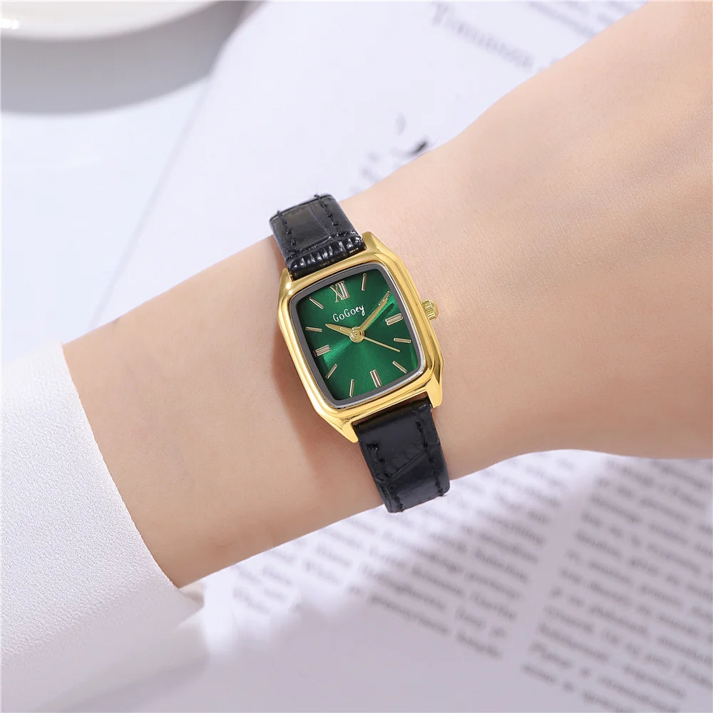 fashion pu leather quartz women ladies casual watch