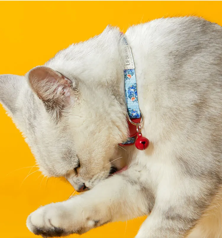 Pet Supplies Cat Collars Necklace With Bell 2pcs Pack Adjustable Breakaway ID Tag Personalized Accessories Small Dogs