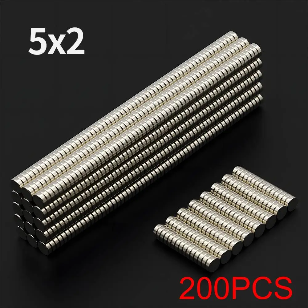 Krachtige Neodymium Magneet N35 NdfeB Permanente Magnetische imanes Ronde Super Sterke Koelkastmagneten DIY 2/4/5/6/8/10x2/3mm - afbeelding 1