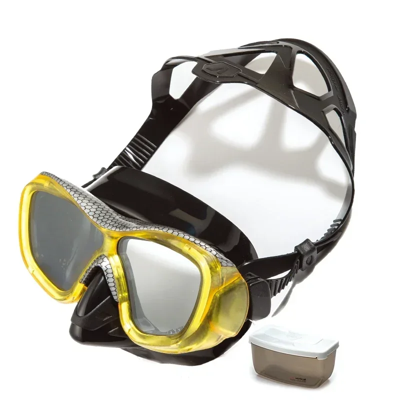 appropriate Professional Diving Mask Face Mirror Breathing Tube Set 3D Stereo Frame Scuba Diving with Myopic Glasses Option