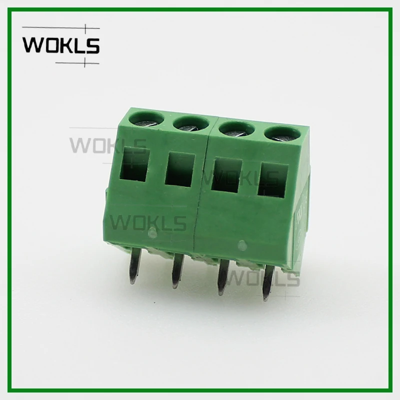 50PCS/100PCS 45 degree pcb screw terminal block / clamp connector brass kf103-5.0 DG103-5.0mm SMKDSP1.5/-5.0 ELK500S