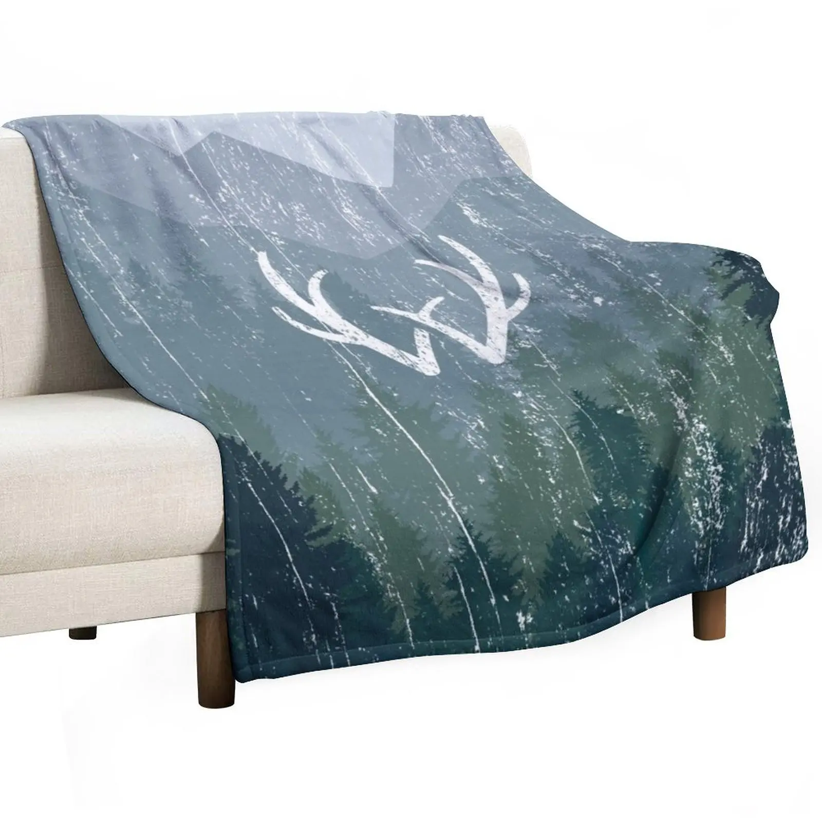 Sweet Tooth W Deer Antler Logo Symbol Throw Blanket Quilt Luxury Thicken Shaggy christmas decoration Blankets