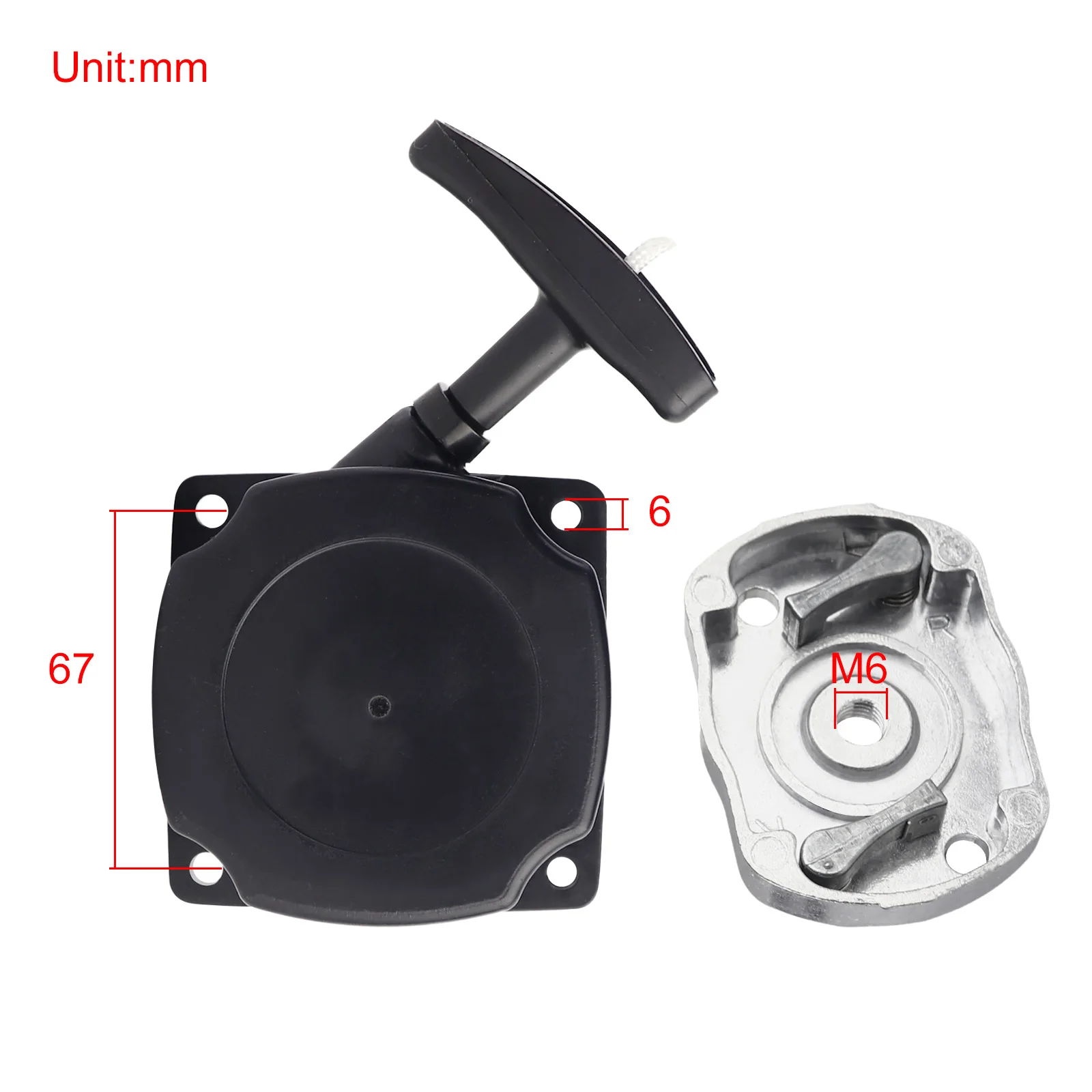 Recoil Starter Pull Start & Pawl Claw Cog Kit for 2 Stroke Small Garden Machinery Engines 40-50cc 52cc Leaf & Power Blower