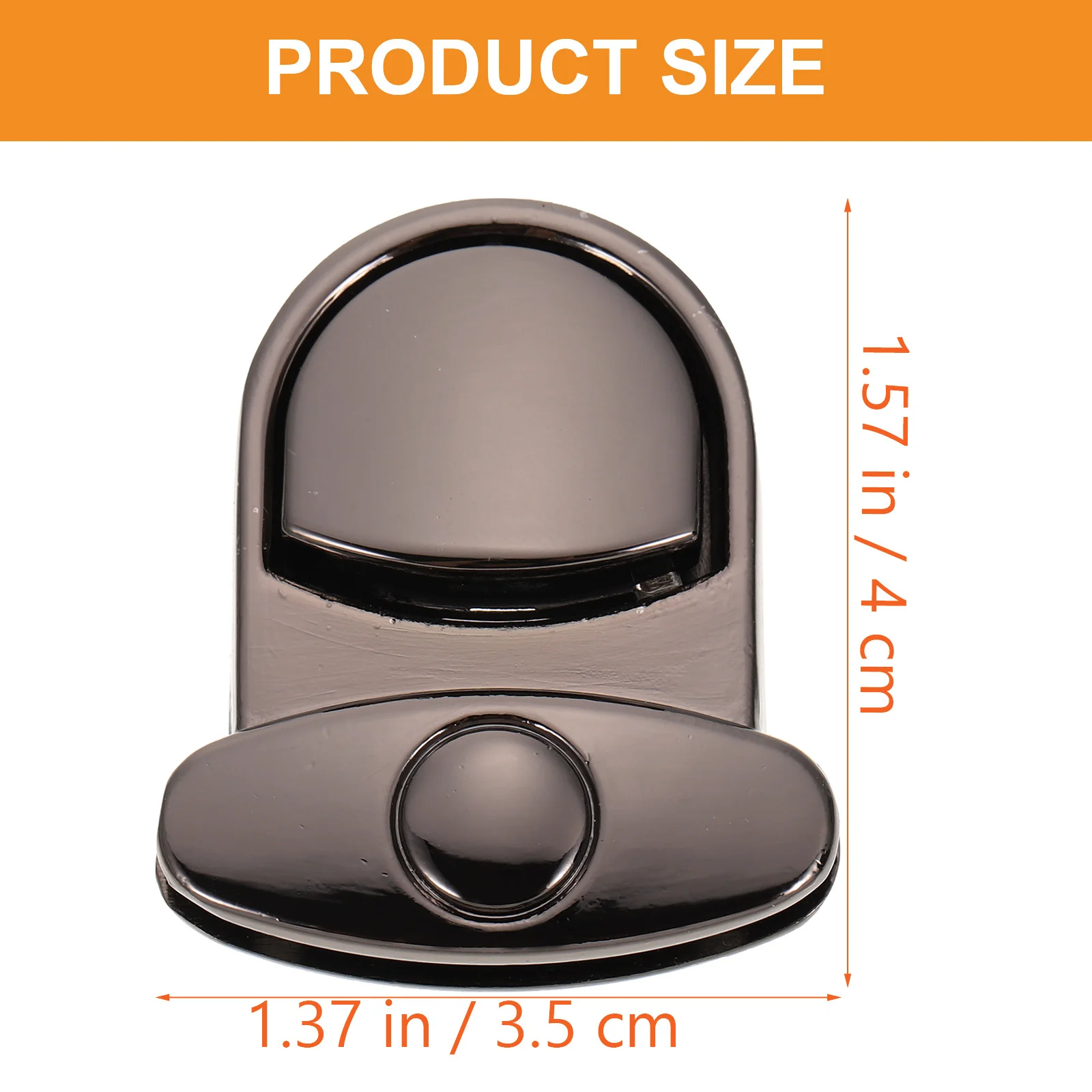 

4Sets Metal Tuck Clasp Locks Purse Buckle Fasteners Durable Zinc Alloy for DIY Bags Wallet Closure Repairs