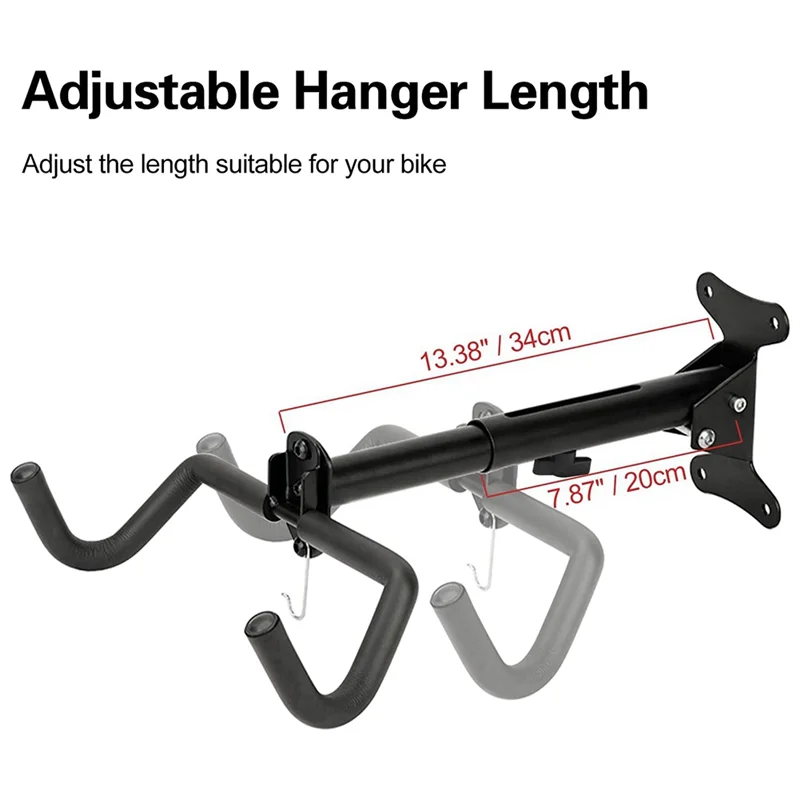 Bike Rack, Horizontal Wall Mount Bicycle Storage Hanger Indoor Bike Holder for Haning Mountain Road Bike