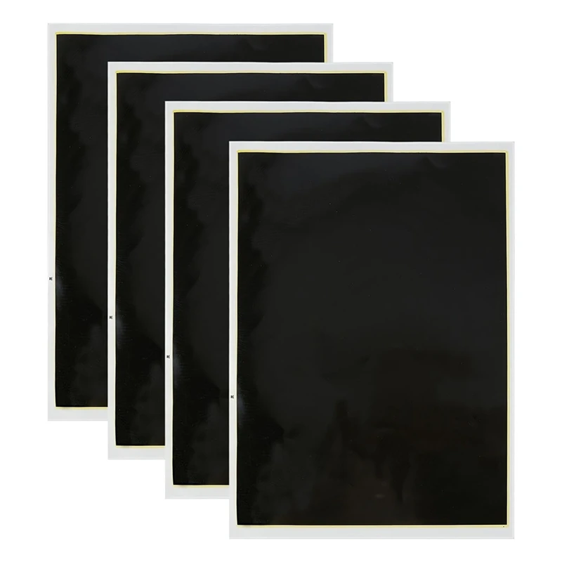 4 PCS Black Laser Engraving Marking Paper, 39X27cm Dimming Paper Engraving Test Focus Paper, For Glass, Metal Ceramic