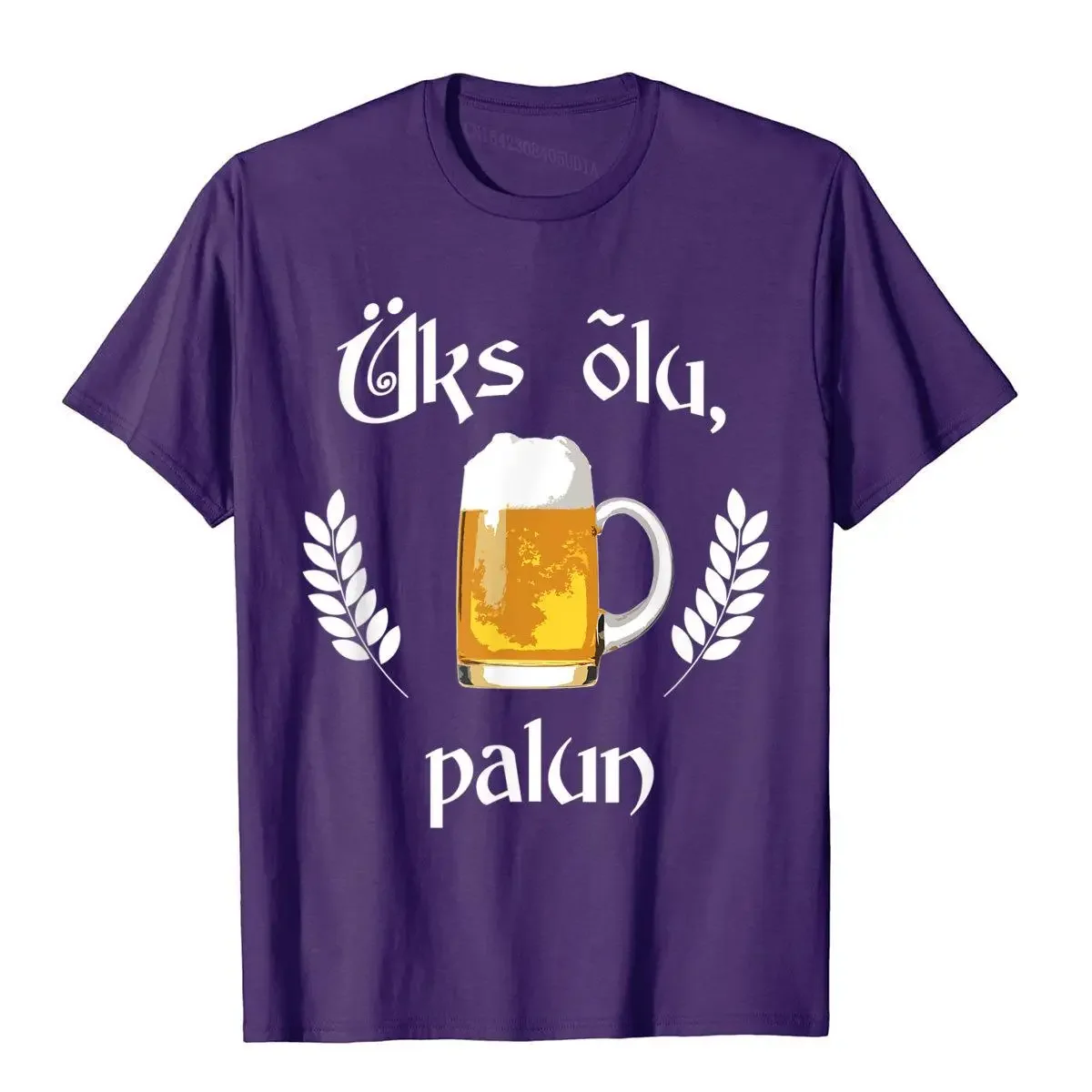 Uks Olu Palun Beer Please Estonian Cotton T Shirt Youthful Language Estonia T-Shirt Men's Hip Hop Vintage Tops T Shirt graphic