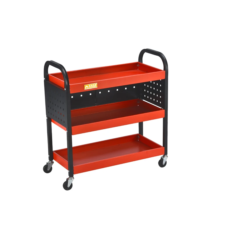 3 Tier Heavy Duty Workshop Garage Mechanic Utility Trolley Service Tool Cart With Customized OEM Support