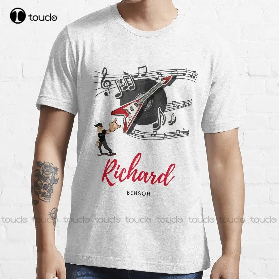 Richard Benson T-Shirt Custom Aldult Teen Unisex Digital Printing Tee Shirts Funny Art Streetwear Cartoon Tee Custom Gift Xs-5Xl