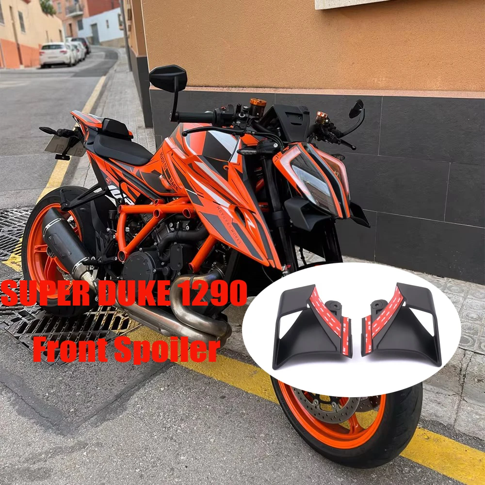FOR Super Duke 1290 Frontal Spoilers Lower Lip Wing Downforce Naked Bike Front Spoiler Motorcycle Accessories 21-24
