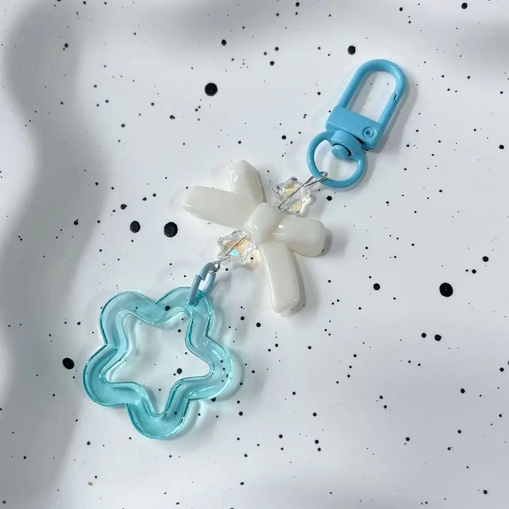 

Fresh Handmade Cat Claw Phone Charm Sea Theme Y2K Cat Claw Pendant Blue Acrylic Star Bead Phone Keychain Backpack