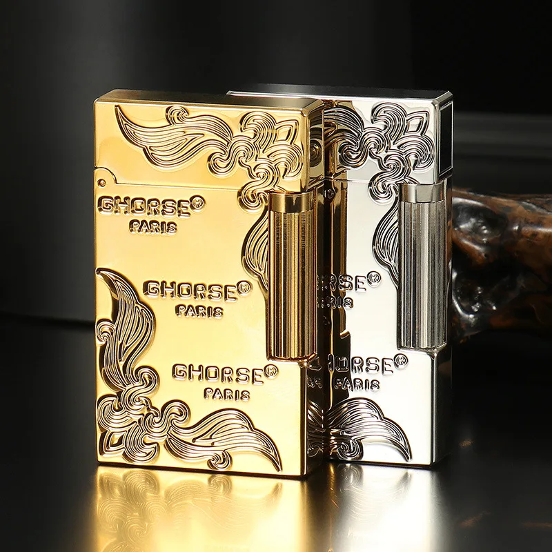 

Французская горелка Shenjun, латунная масляная зажигалка с омаром, креативная ультратонкая зажигалка, мужской элитный подарок