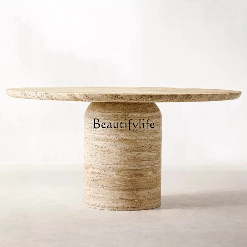 Natural Marble Dining-Table Square Dining Table Simple Italian Minimalist Dining Table Light Luxury Stone Dining Table