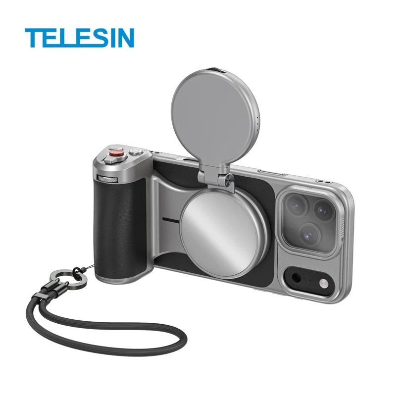 TELESIN Master Grip poignée de caméra de téléphone magnétique avec Support de filtre pour iPhone 17 Pro/Pro Max Selfie Vlog