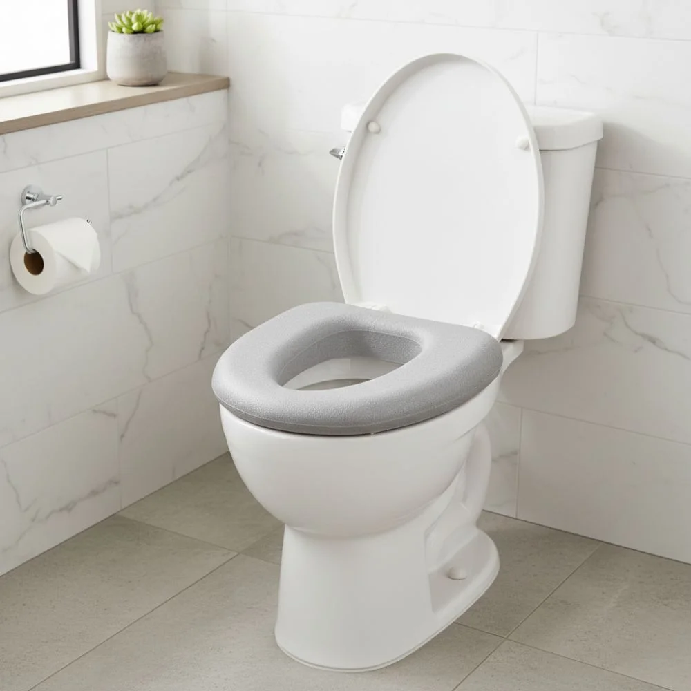 Universal Waterproof Toilet Seat Cover Thickened Washable Toilet Pad High-resilience Skin-friendly Toilet Height Pad Hotel