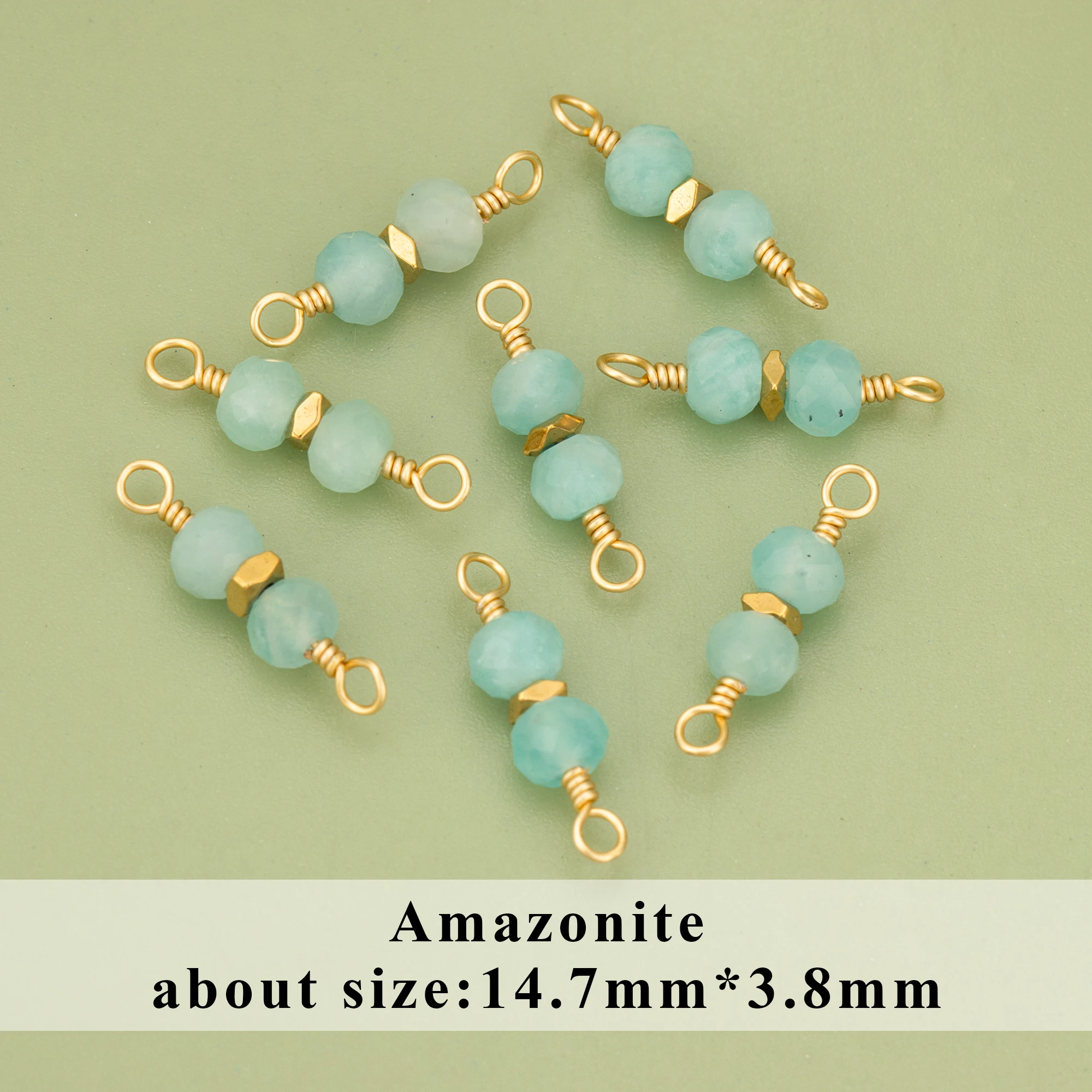 YEGUI MF35,natural stones,jewelry accessories,18k gold plated,copper,hand made,charms,diy pendants,jewelry making,10pcs/lot