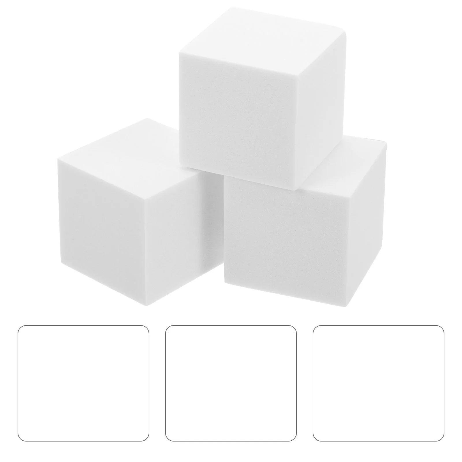 Bloques de espuma para pintar, esponjas de cocina, cubos dispensadores para manualidades, adorno grande DIY, 6 uds.