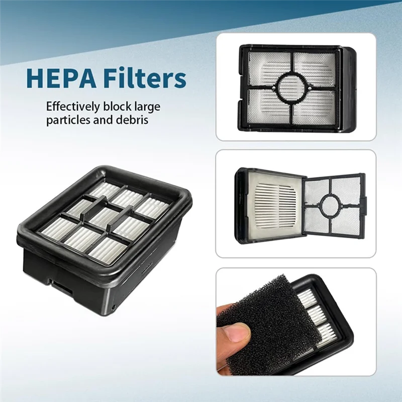 TKOH-1Set للمكنسة الكهربائية اللاسلكية Bissell Crosswave HF3 3649A نموذج استبدال فرشاة الأسطوانة ومرشحات HEPA