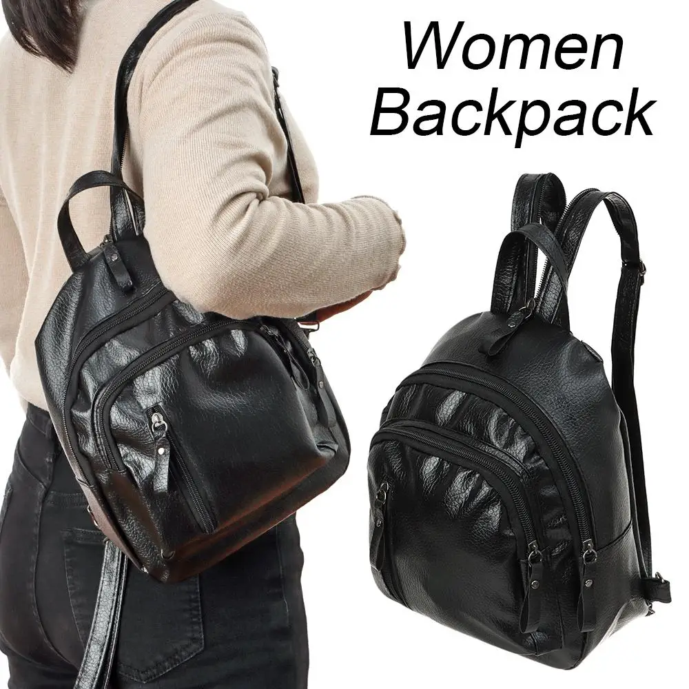 High Quality Waterproof Leather Women Backpack Fashion Anti-theft Women Backpacks Ladies Large Capacity Backpack