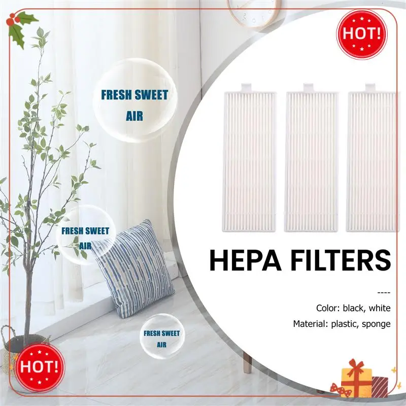 ABLE-NEW 5Pcs Sponge + 5Pcs Hepa Filter For Replacement Chuwi Ilife A4 Robot Vacuum Cleaner