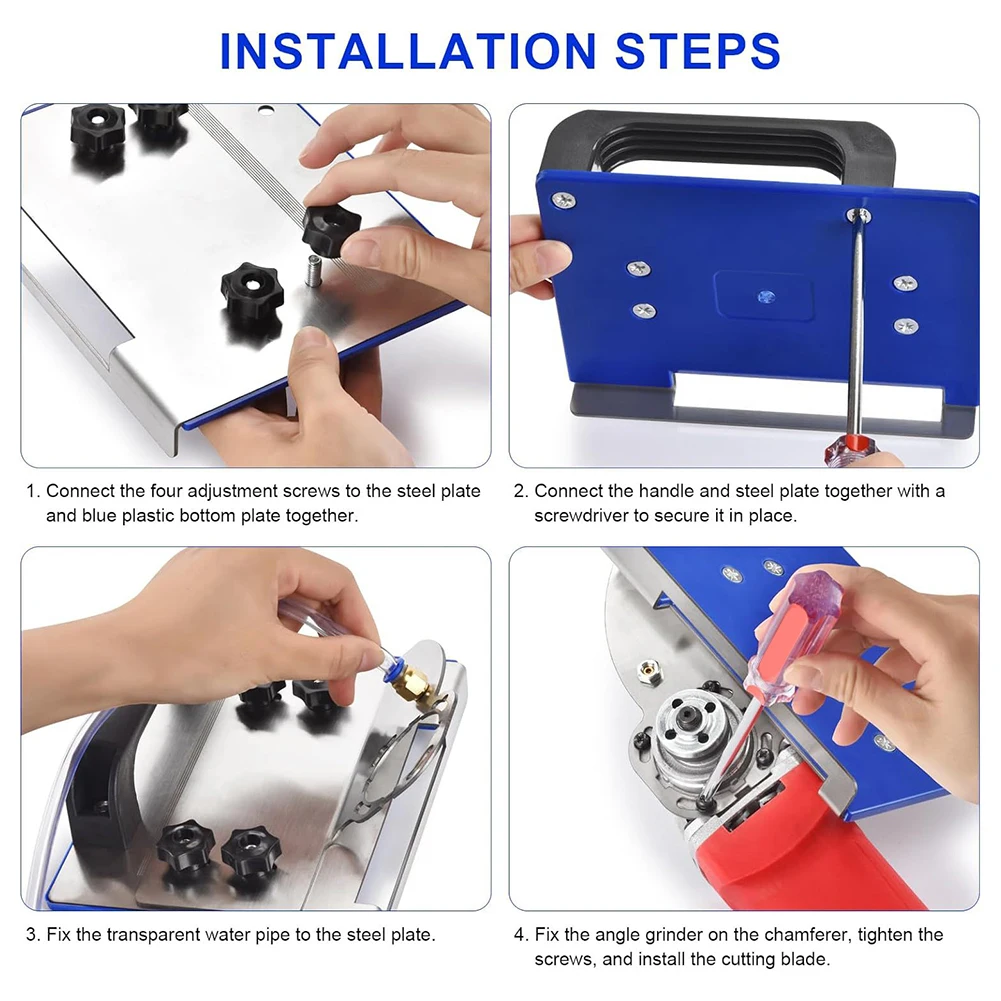 Angle Grinder Stand Base For Tile 45 Degree Chamfer Cutting Tile Chamfering Tool For Cutting For Cutting Tile Ceramic Stone