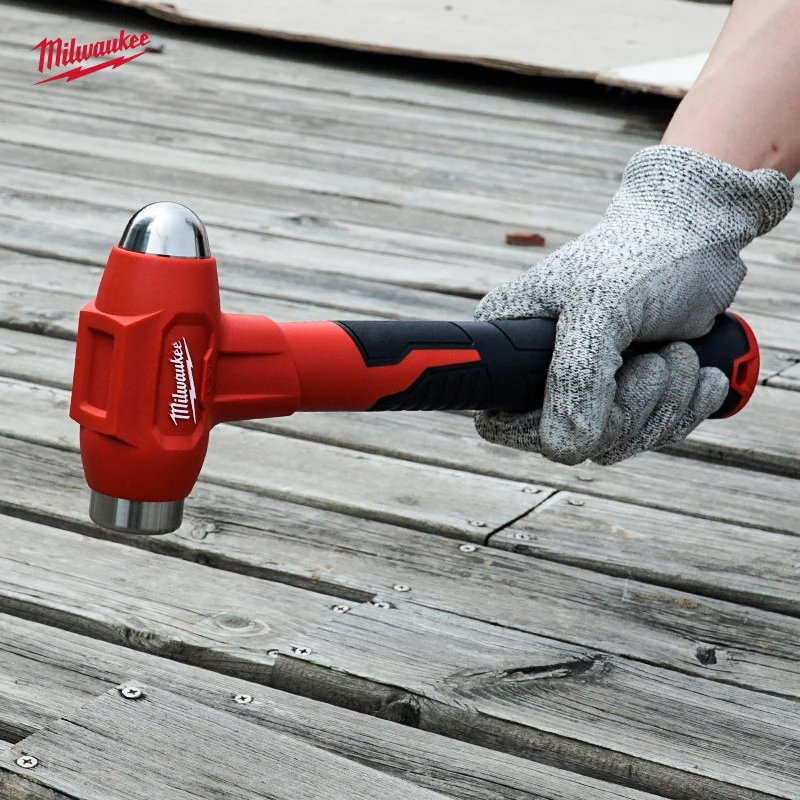 

Milwaukee 1-pound rebound free round head hammer, metal head shock-absorbing hammer, hammer head hammer 4932492351/48-22-9151