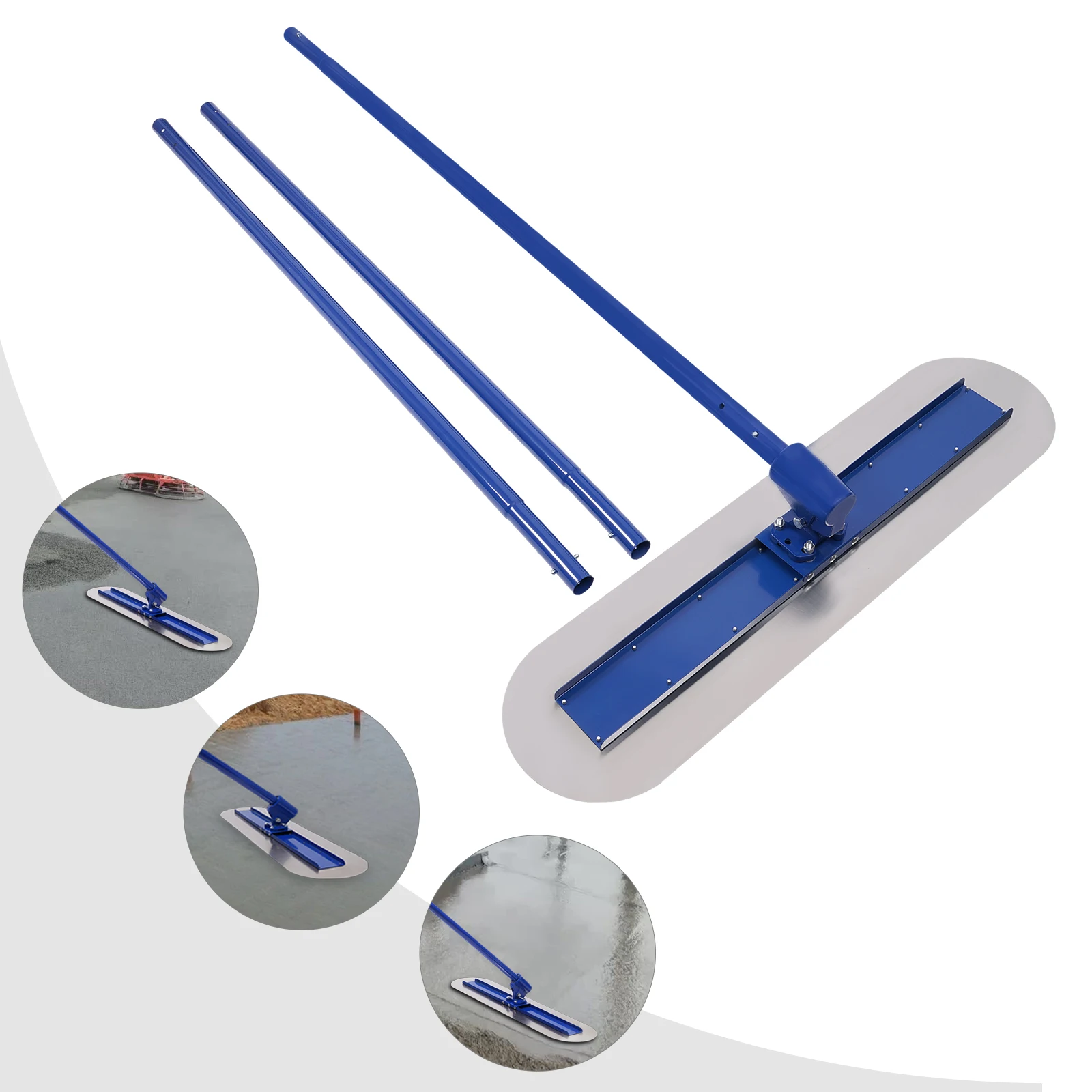 

Concrete Trowel Adjustable Pole Length Aluminum Alloy Cement Finishing Tool for Smoothing Concrete and Cement Floors