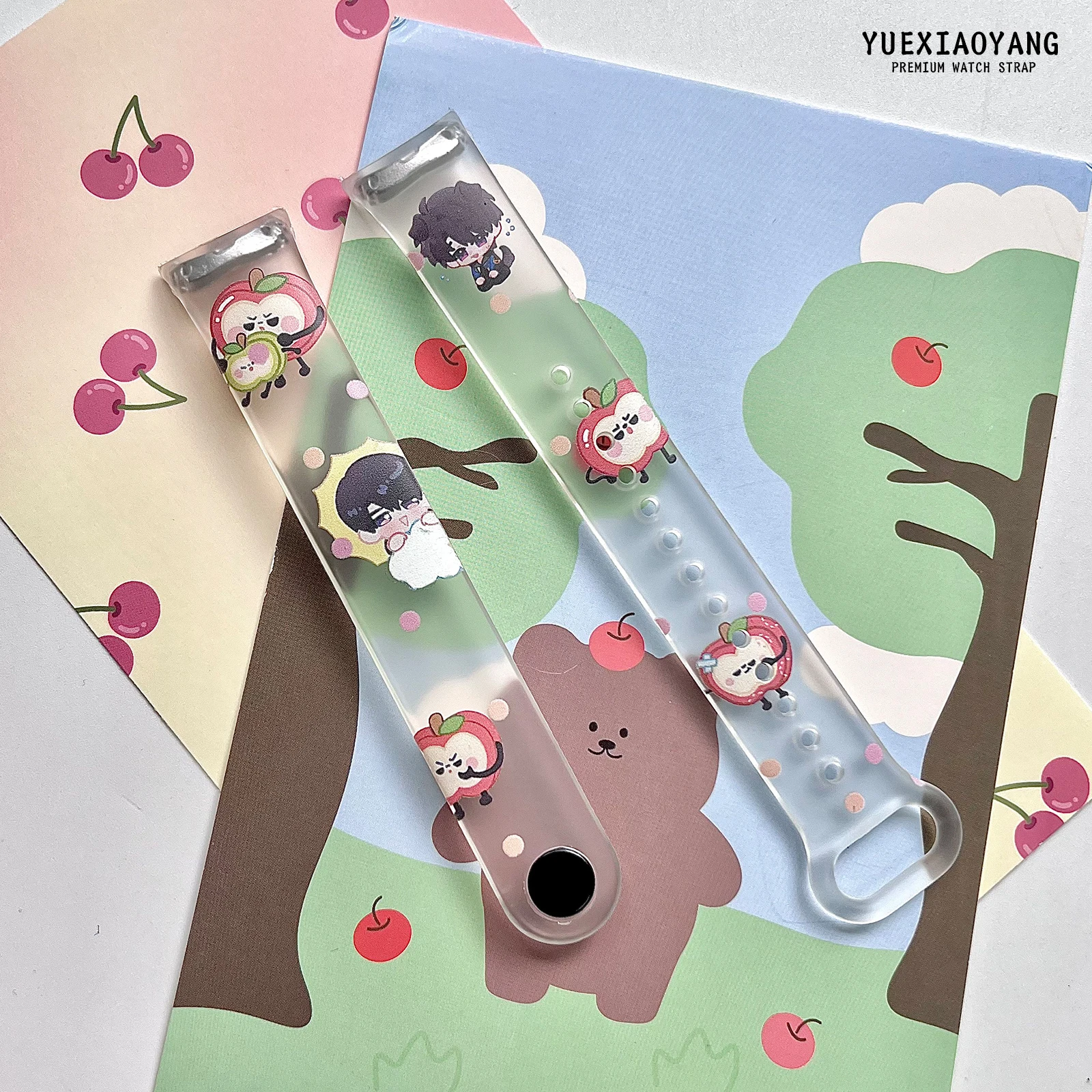

Cute Printed Strap for Mi Band 10, Adorable Replacement Bracelet also for Mi Band 9/8/7, Fashion Wristband Accessories