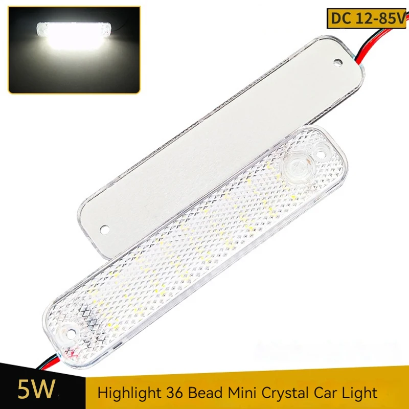 Car LED Dome Light 36LED 12V-85V Truck Interior Light With Switch Night Reading Ceiling Light For RV Motorhomes Marine Car Lamps