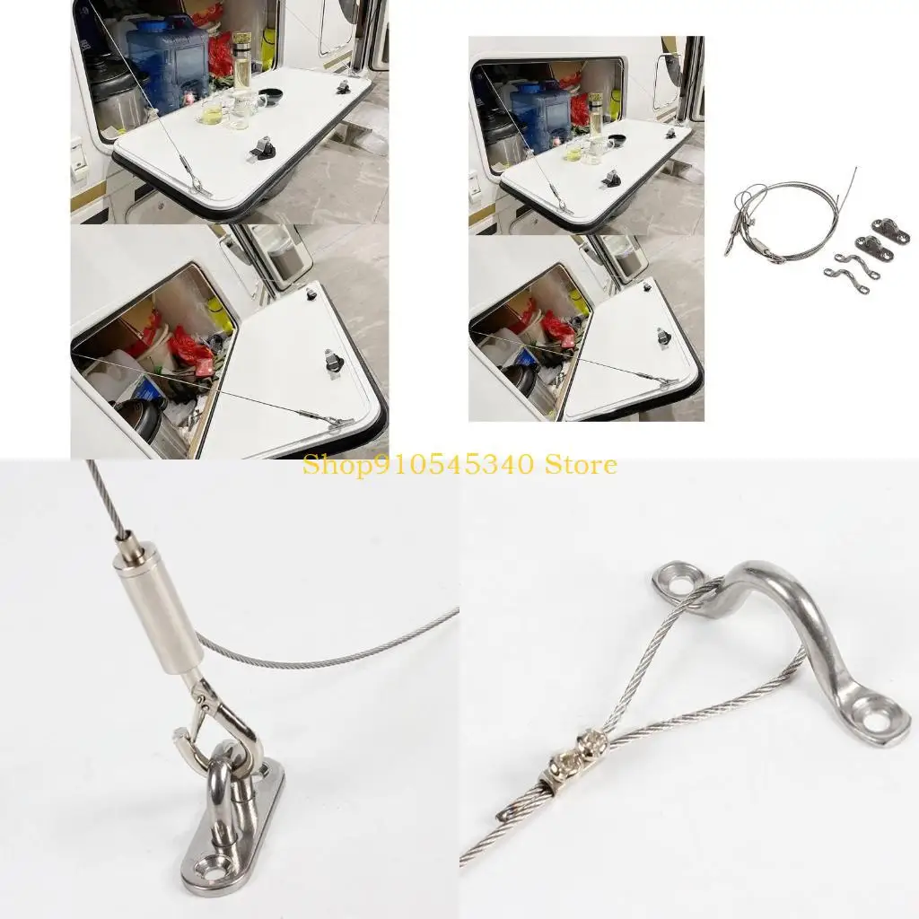 

U2JA Трос из нержавеющей стали Аксессуары для люков для автодомов Трос для тяги двери люка 1 м