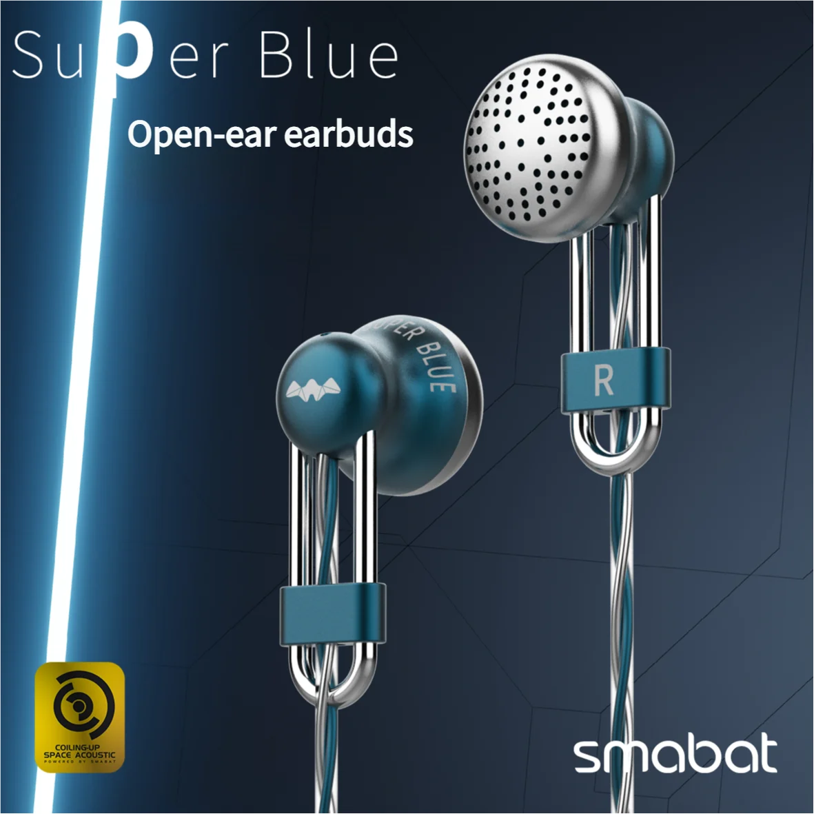

Ultra Blue In-Ear Headphones Comfortable to wear firm high sound quality labyrinth acoustic structure Wired open hifi music