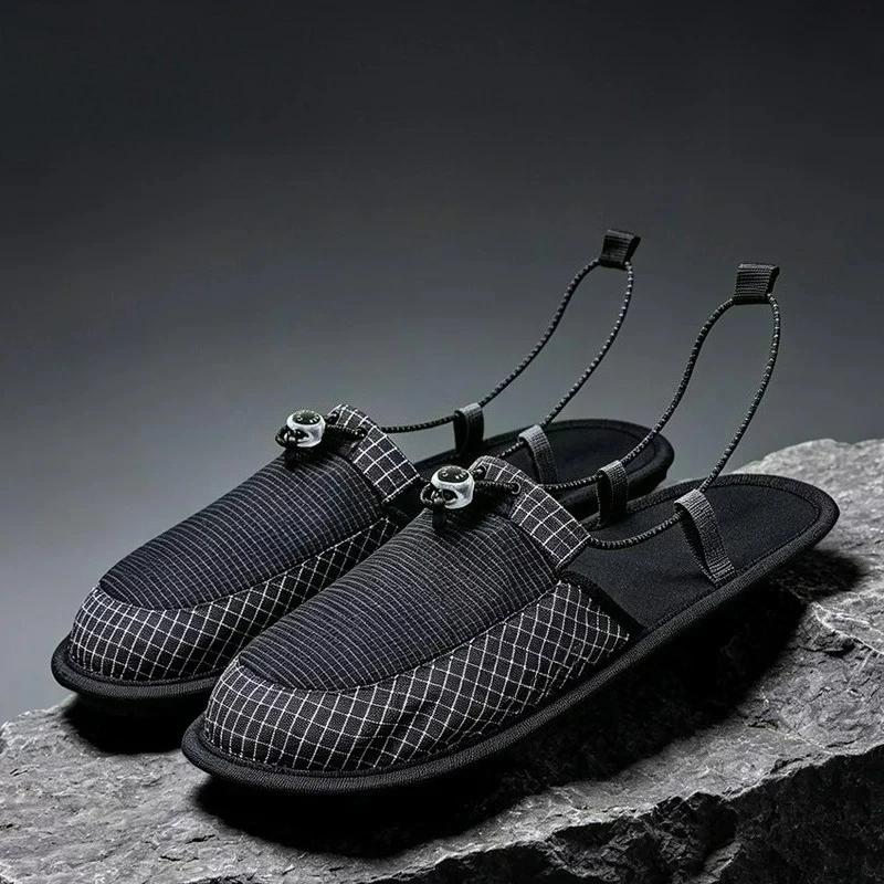 Outdoor sports quick-drying non-sensory slippers travel folding non-slip portable beach travel aircraft hotel slippers