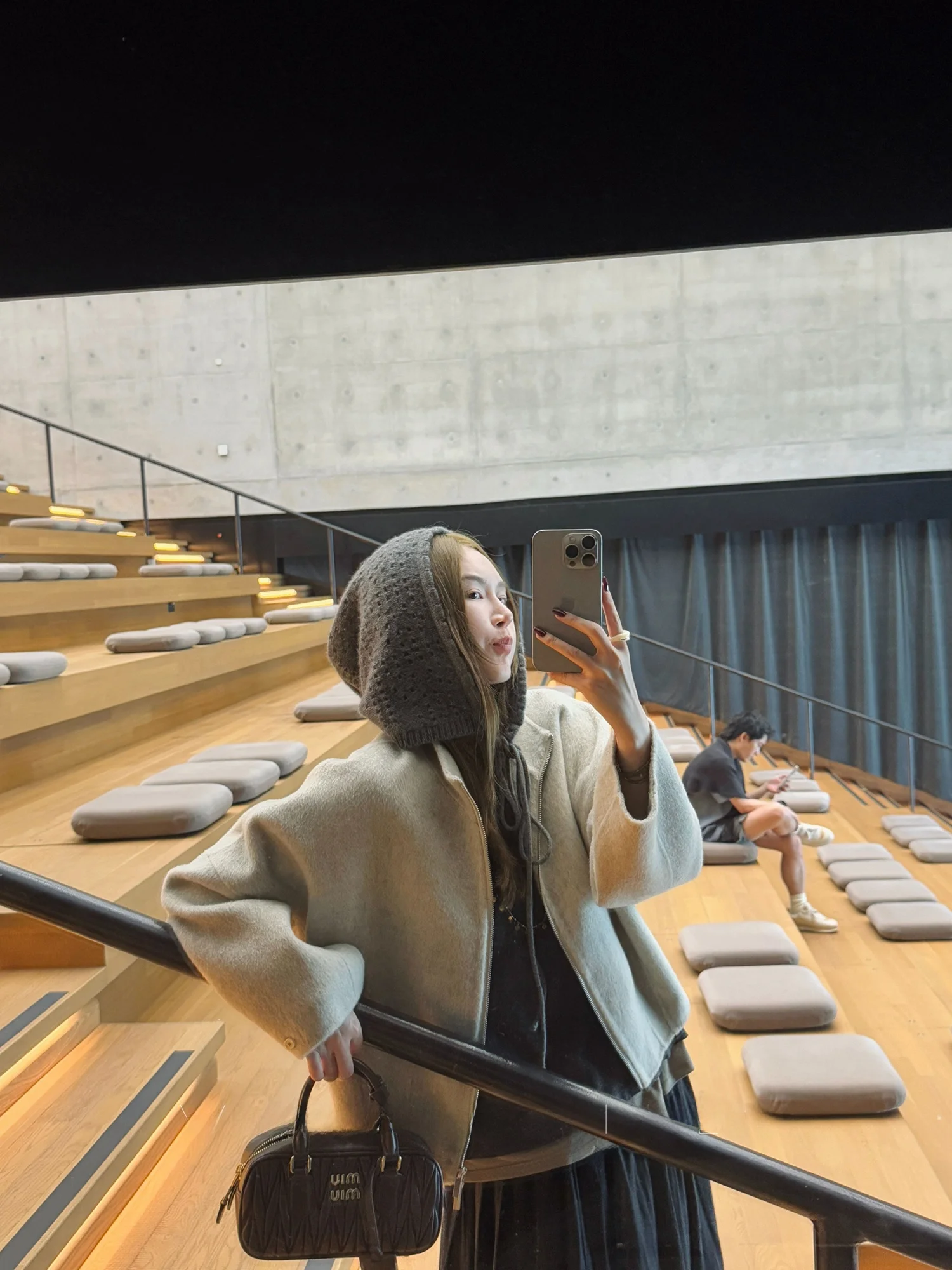 

Qian Meixi 00% шерстяное двустороннее пальто на молнии, женское осенне-зимнее новое свободное пальто, простое пальто из смеси волос верблюжьего цвета