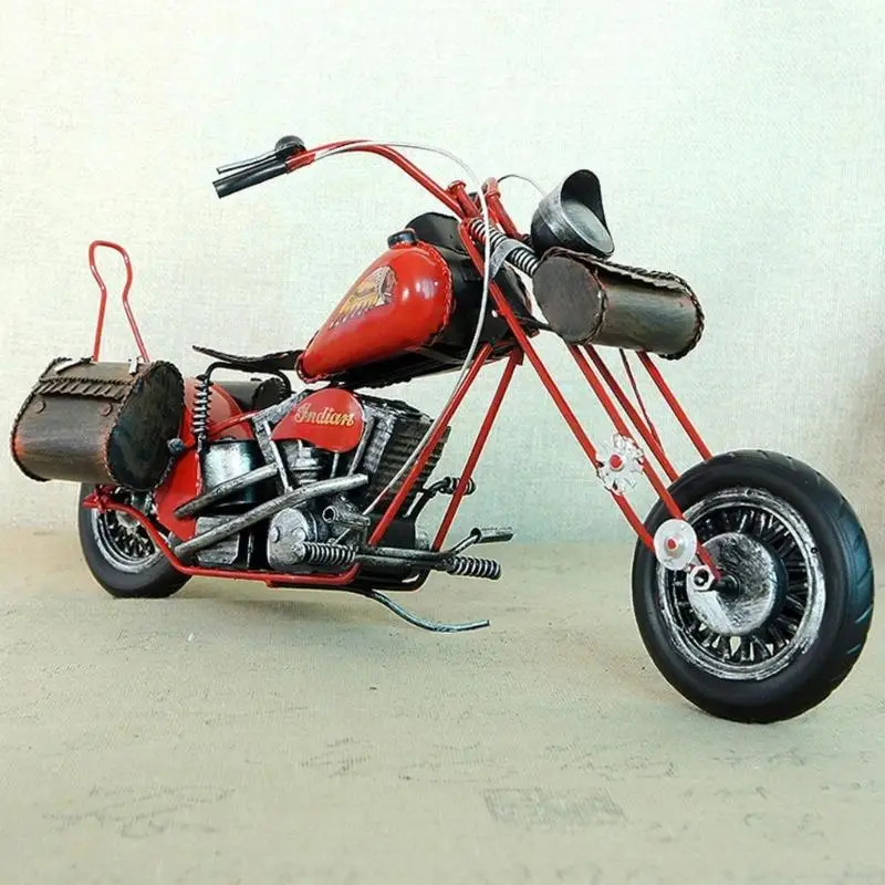 KX4B Motorcycle Model Handicrafts Handmade Metal Motorcycle Sculpture Home Ornament
