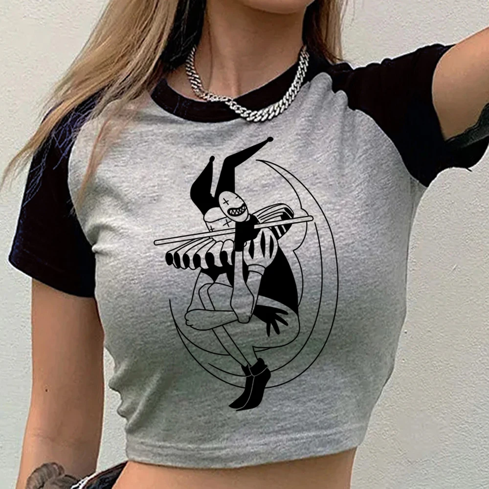Hunter x Hunter Crop-Top Shoujo Gothic Anime Japan Sommer Harajuku Top T-Shirts Grafik Gyaru Kawaii süß Vintage – Detail 7